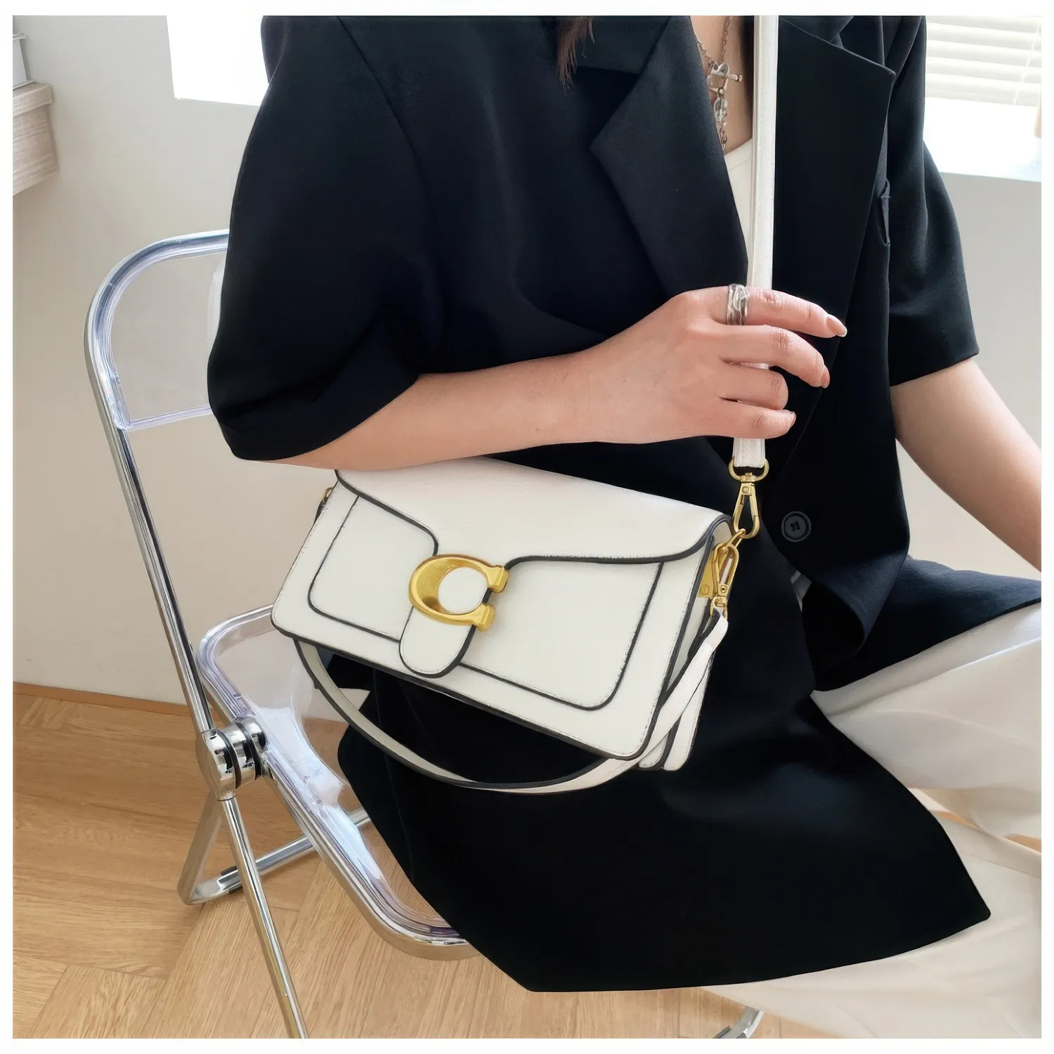 Bolsa Tabby Shoulder 26 Coach – Branco