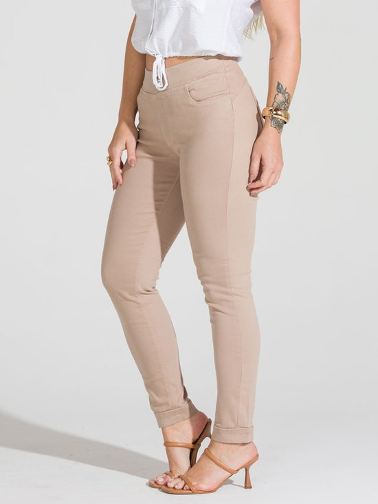 Calça Feminina Jeans Cigarrete Jogging Lycra