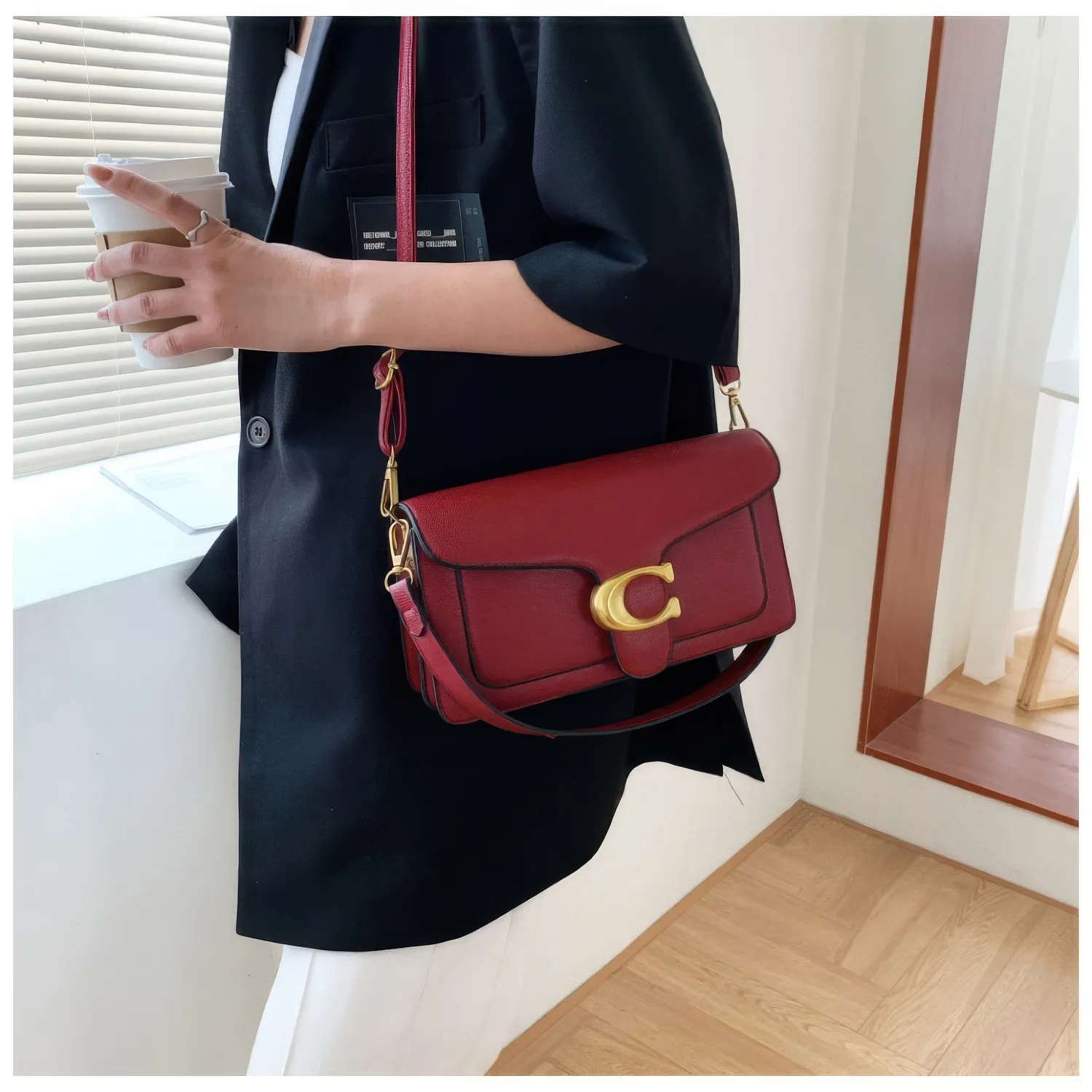 Bolsa Tabby Shoulder 26 Coach – Vinho