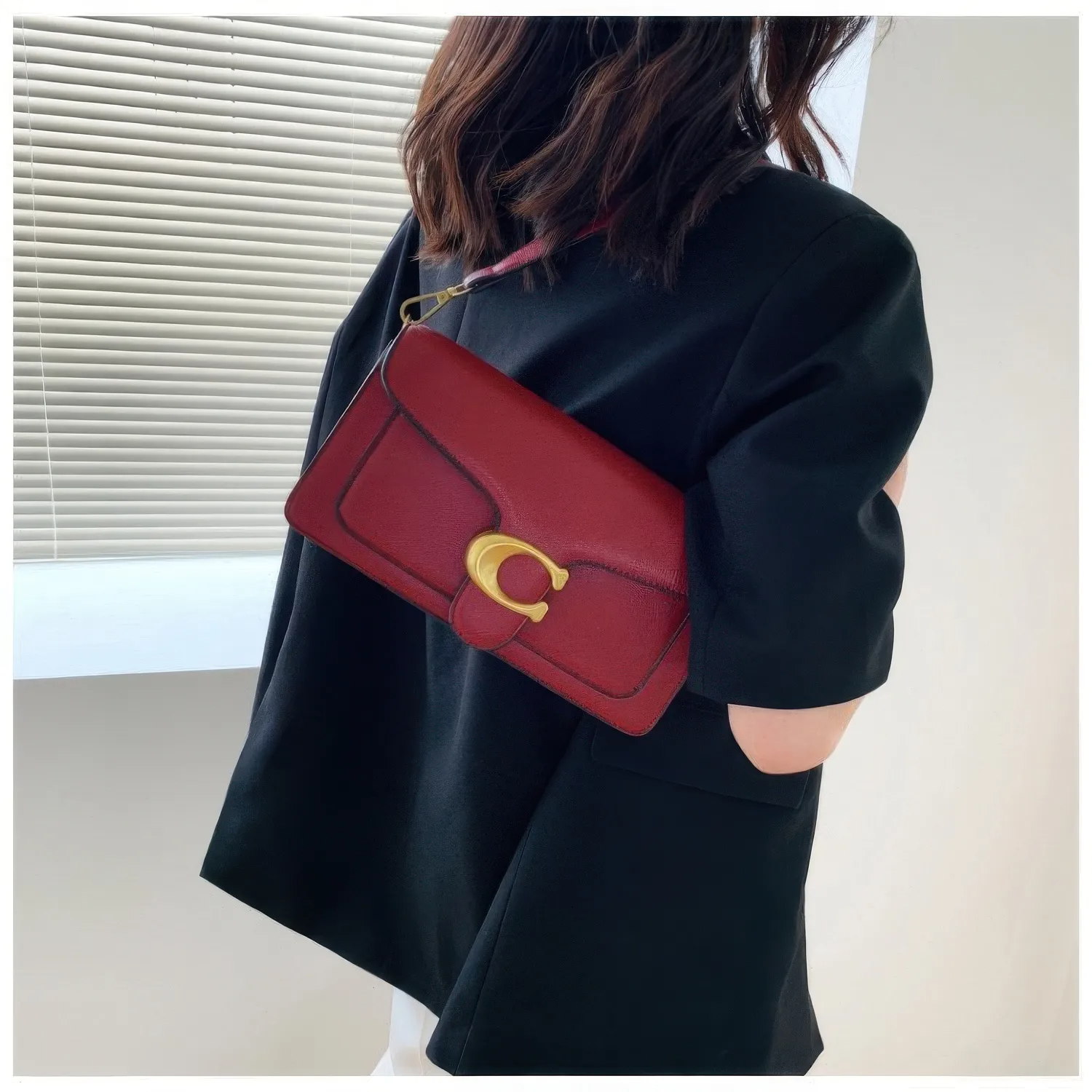 Bolsa Tabby Shoulder 26 Coach – Vinho