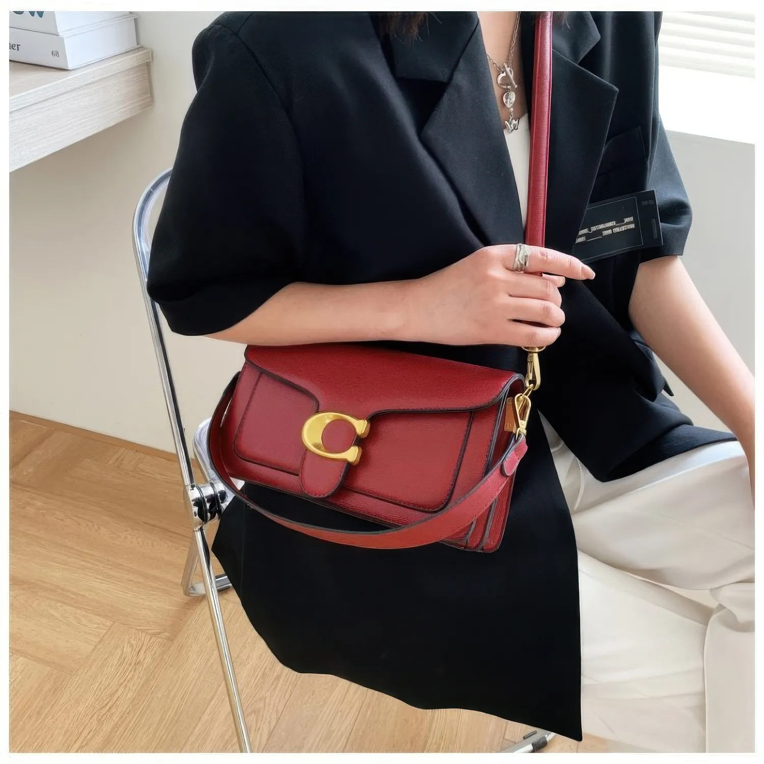 Bolsa Tabby Shoulder 26 Coach – Vinho