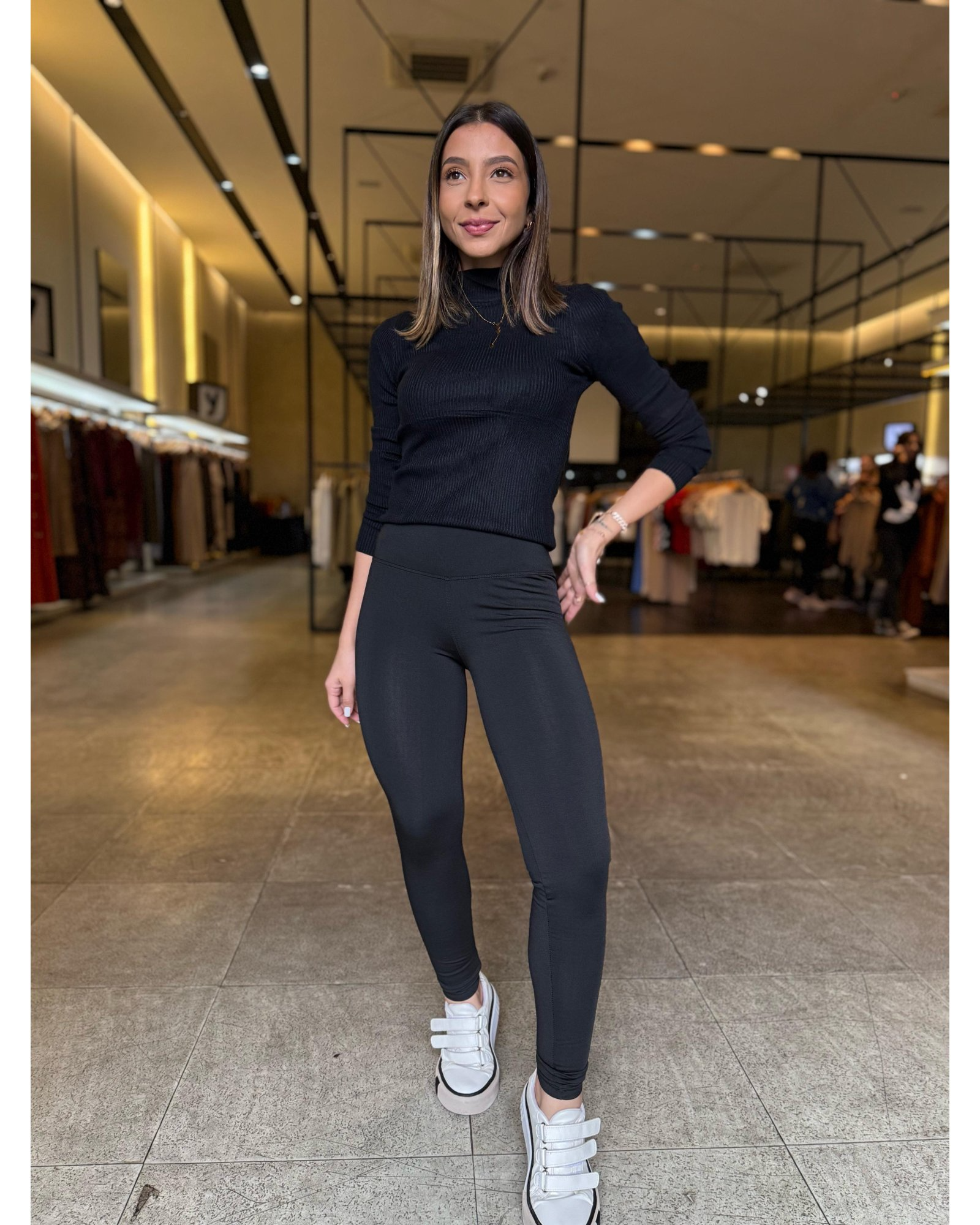 Calça Legging Flanelada