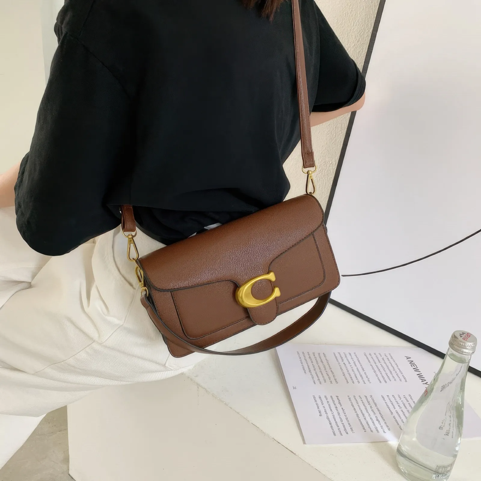 Bolsa Tabby Shoulder 26 Coach – Marrom
