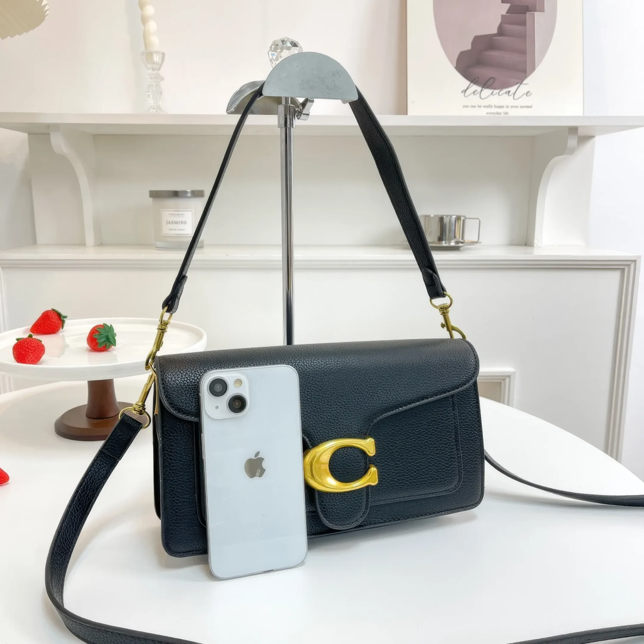 Bolsa Tabby Shoulder 26 Coach – Preto
