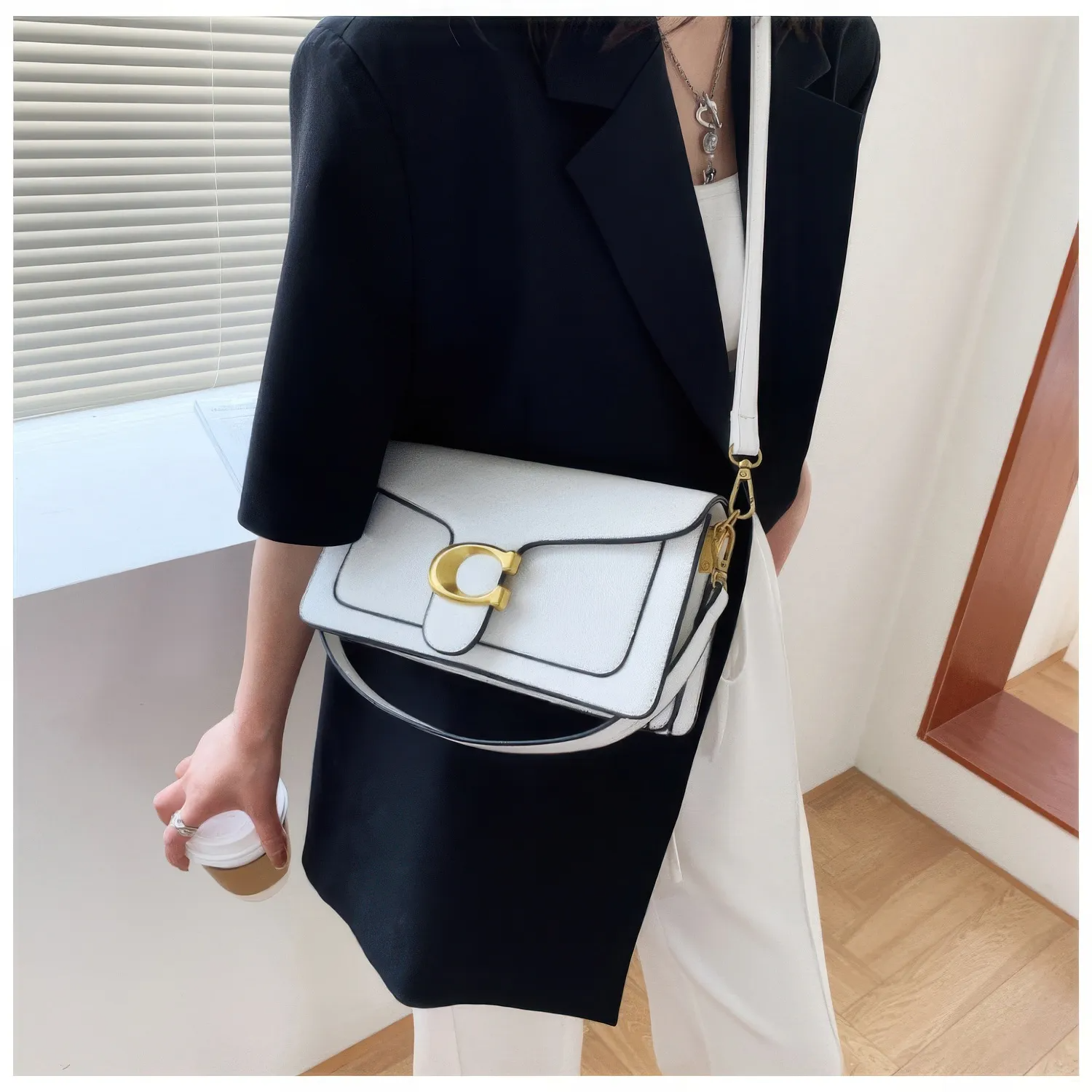 Bolsa Tabby Shoulder 26 Coach – Branco