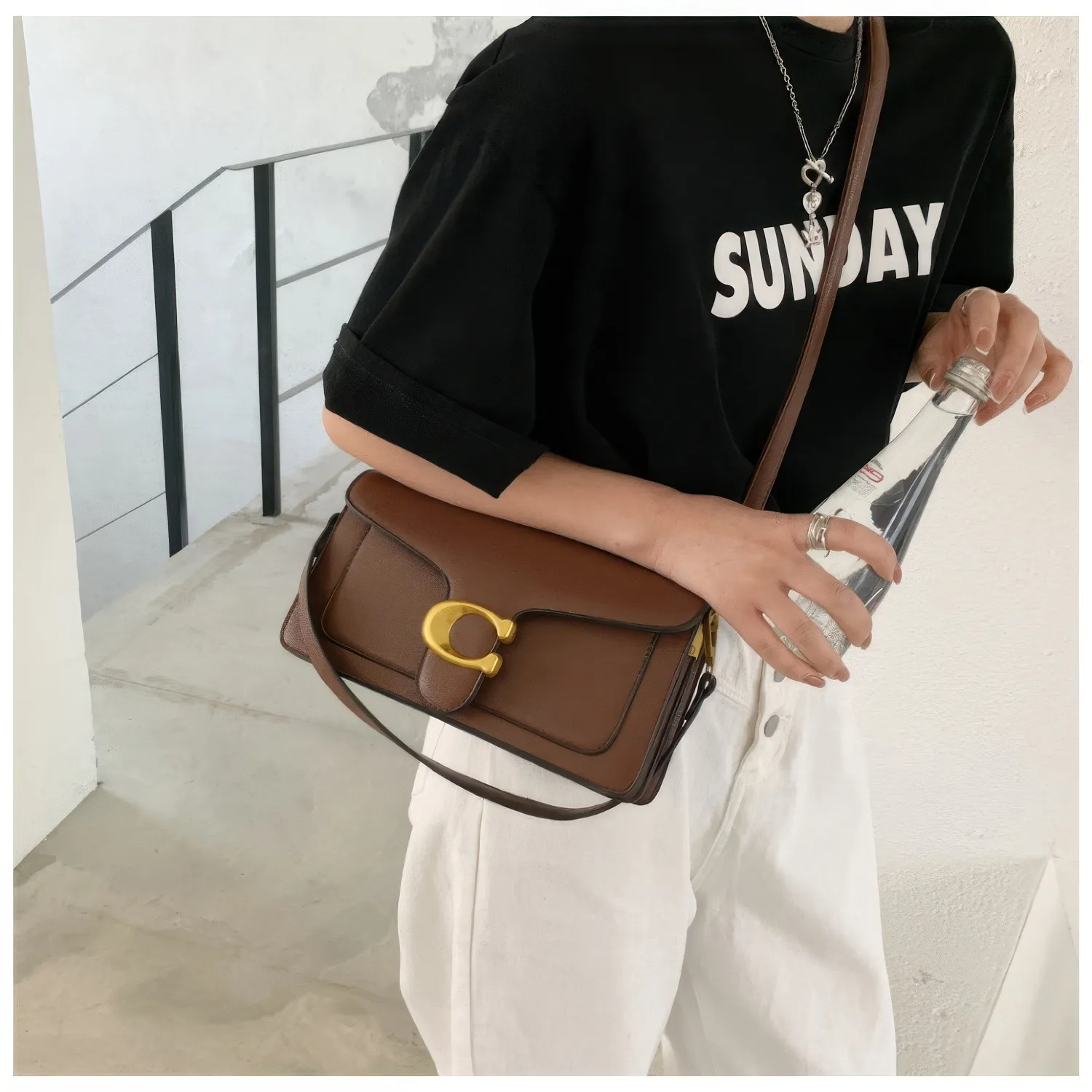 Bolsa Tabby Shoulder 26 Coach – Marrom