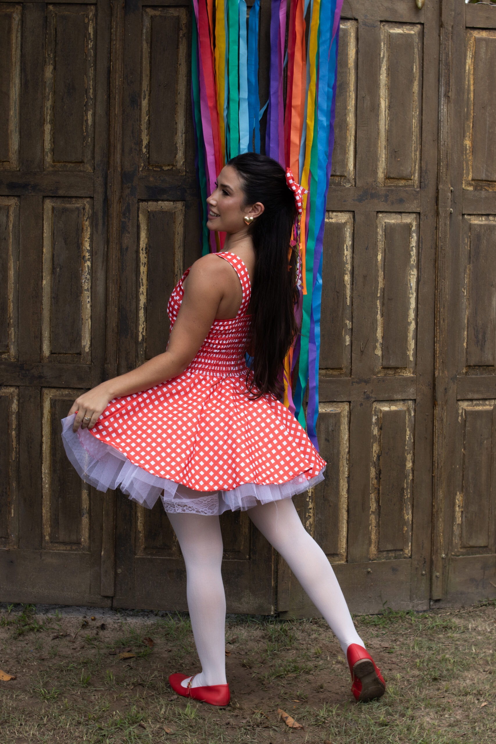Vestido Junino Xadrez