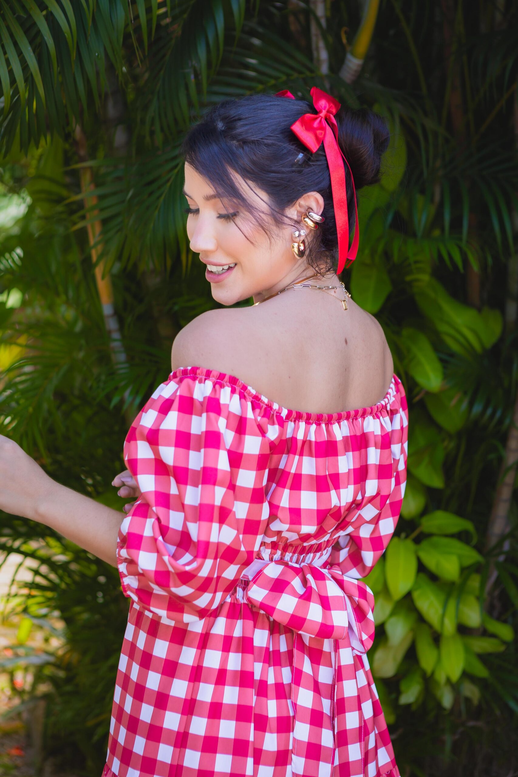 Vestido Junino Xadrez