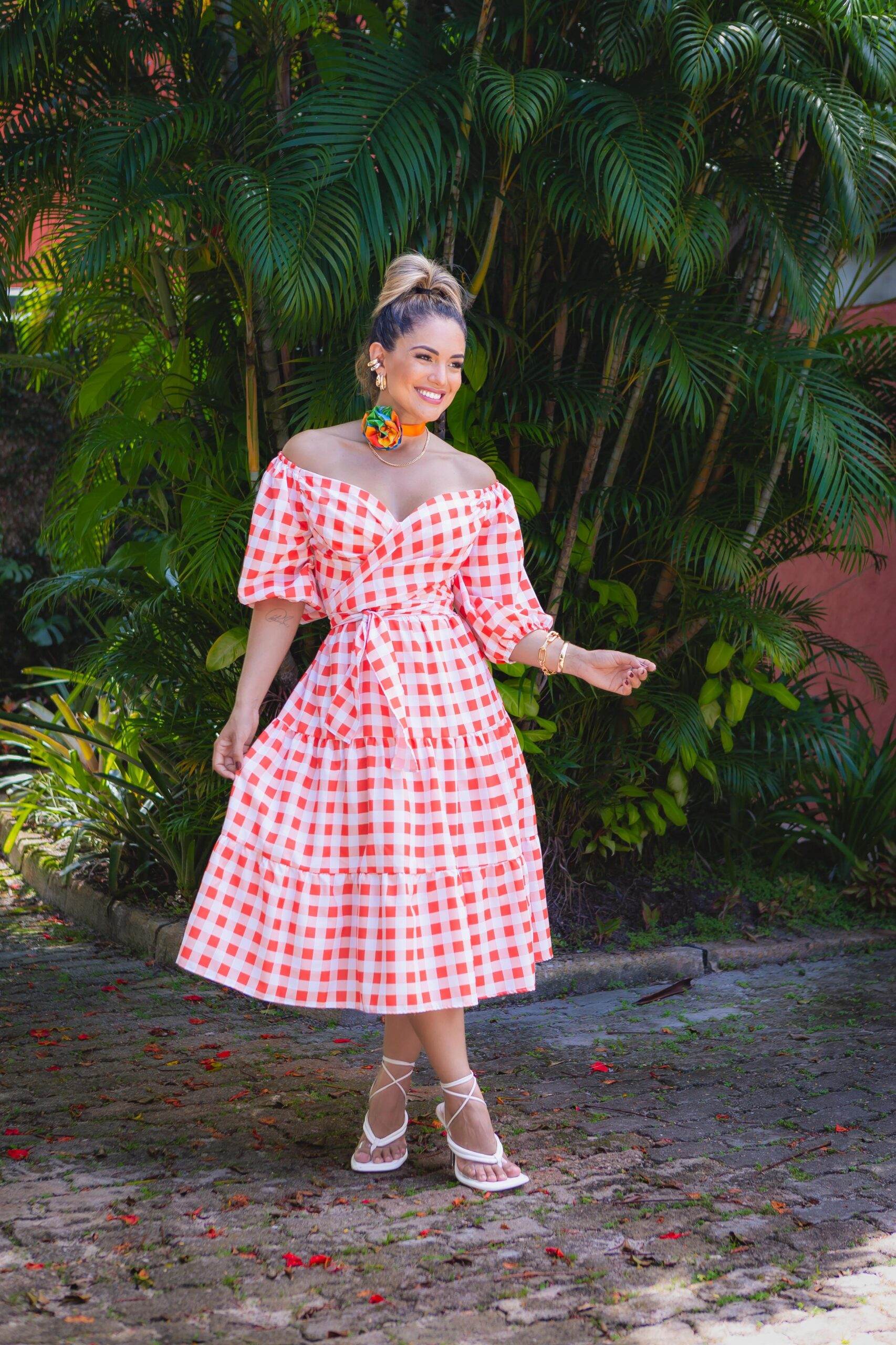 Vestido Junino Xadrez