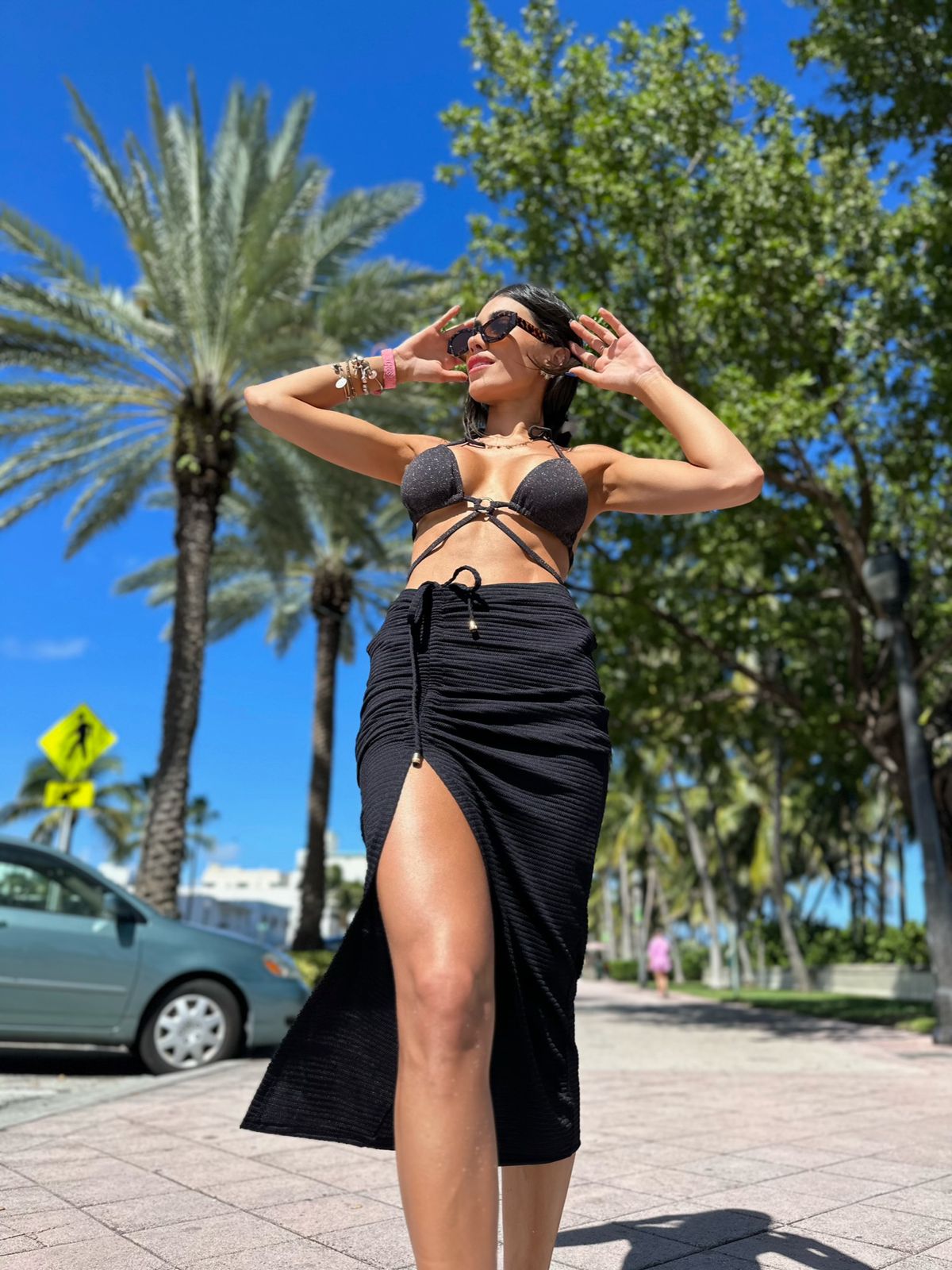 Biquini Scarlett Lurex Preto