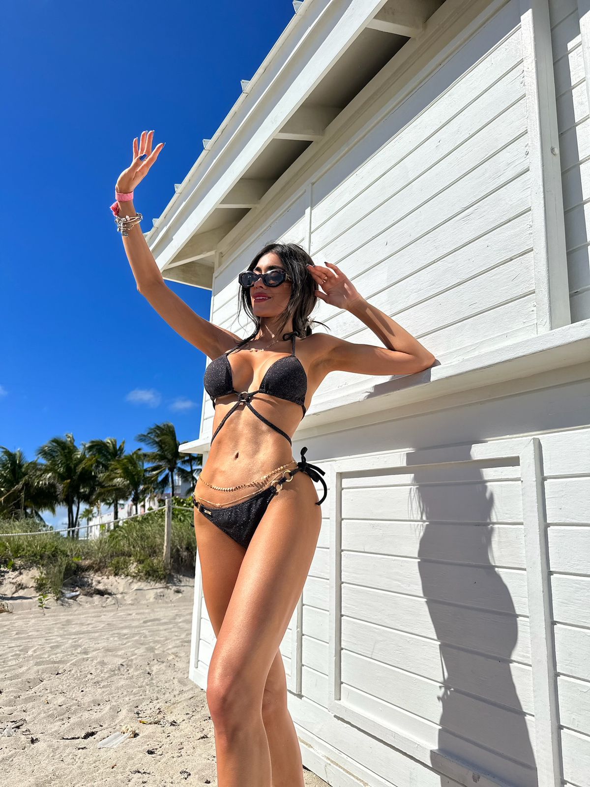 Biquini Scarlett Lurex Preto