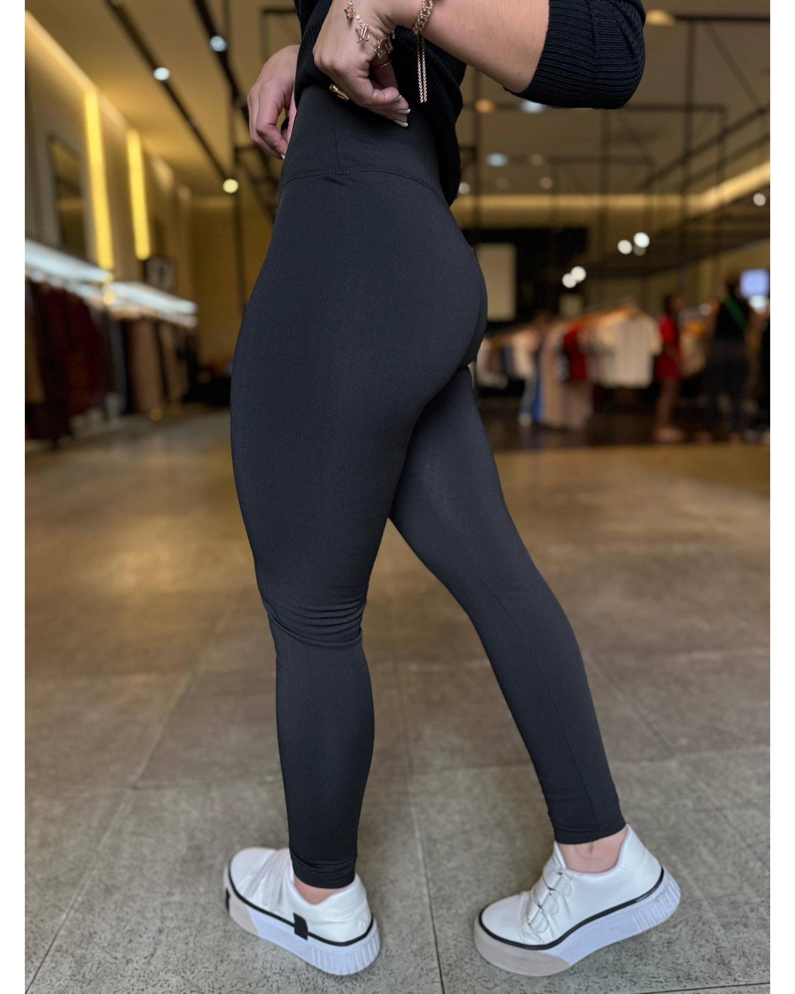Calça Legging Flanelada