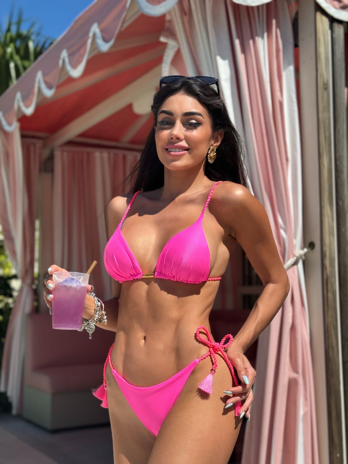 Biquini Geovanella Louis Rosa Neon