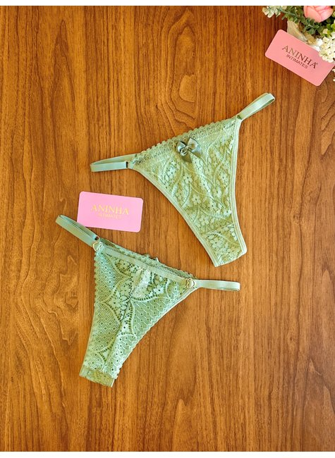 Kit Baby Doll Winter Color Verde Alecrim + 2 Calcinhas de Brinde