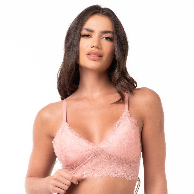 Kit com 3 Sutiãs Triângulo em Renda Color