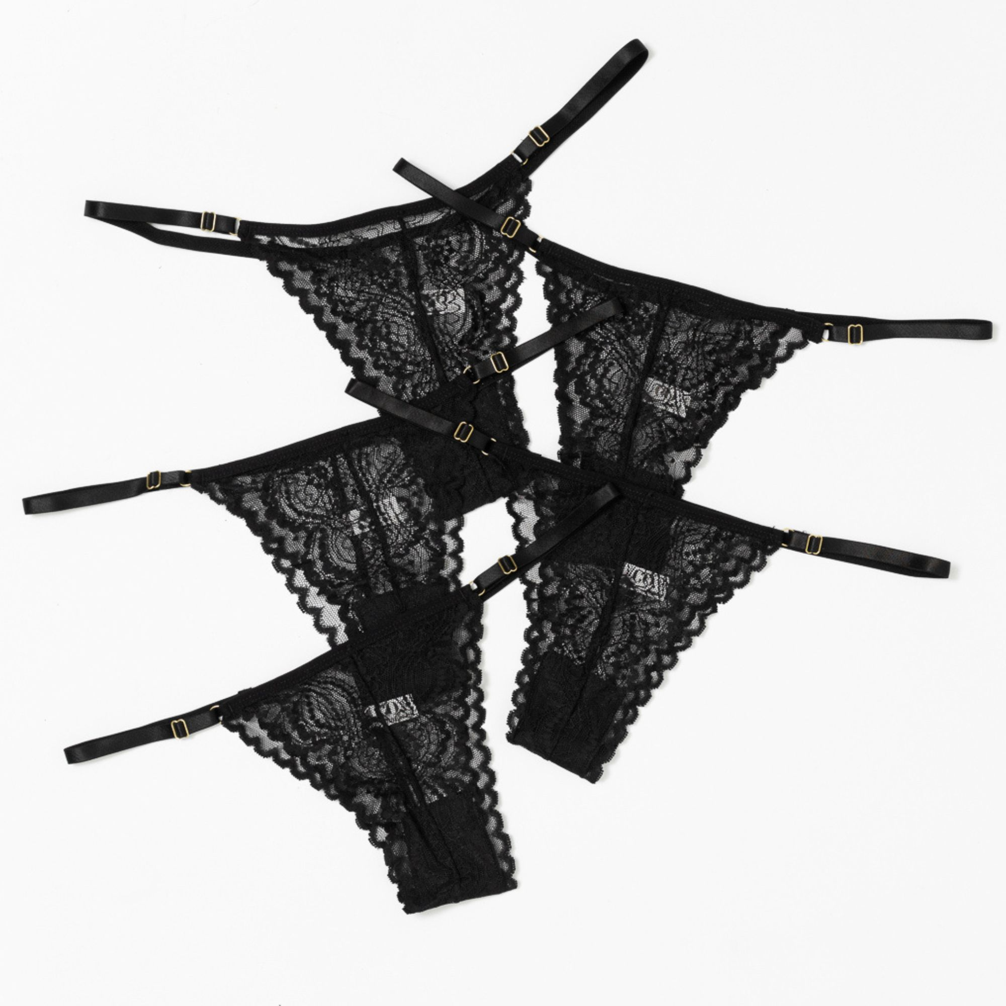 Kit com 5 Calcinhas String em Renda