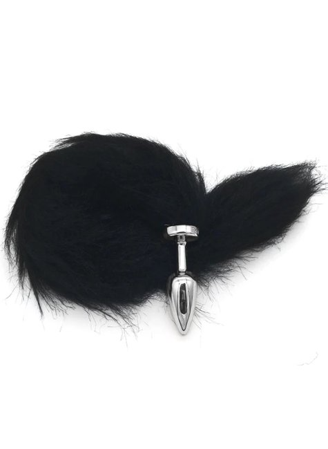 KIT Baby Doll + Calcinha Anita + Plug com Rabo - Preto