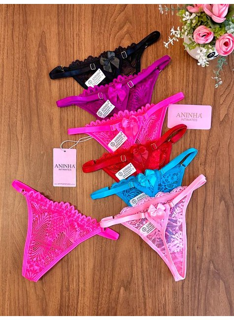 Kit com 6un - Calcinha Fio Anita